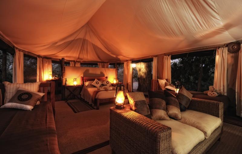 Simbabwe, Mana Pools, Kanga Camp, Family Tent