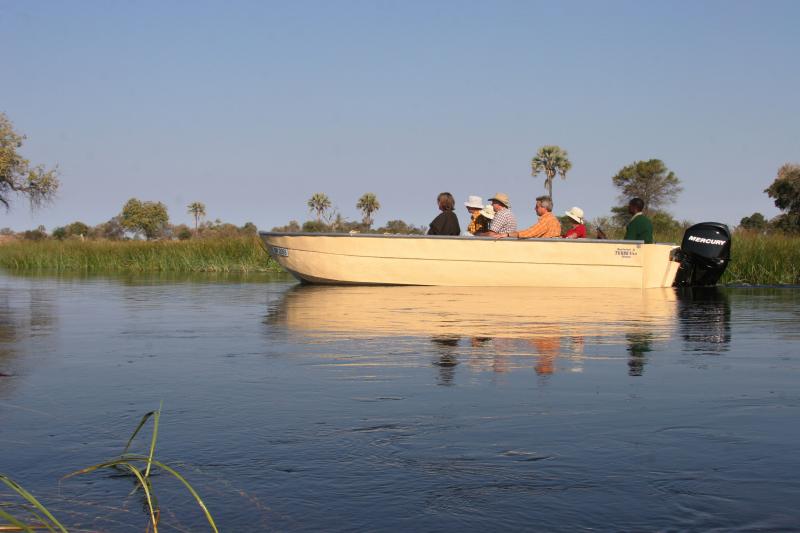 Botswana, Moremi Crossing, Bootssafari
