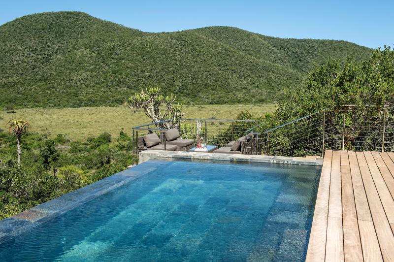 Südafrika, Eastern Cape, Kariega Private Game Reserve, Settlers Drift, Pool