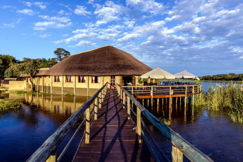 Namibia, Rundu, Hakusembe River Lodge, Haupthaus