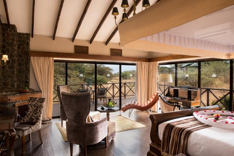 Tansania, Ngorongoro Krater, Ngorongoro O'ldeani Mountain Lodge, Zimmerbeispiel