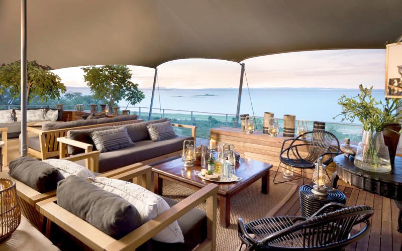 Simbabwe, Lake Kariba, Bumi Hills Safari Lodge, Kingfisher-Cottage