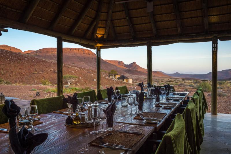 Namibia, Twyfelfontein, Damaraland Camp, Game Drive, Restaurant