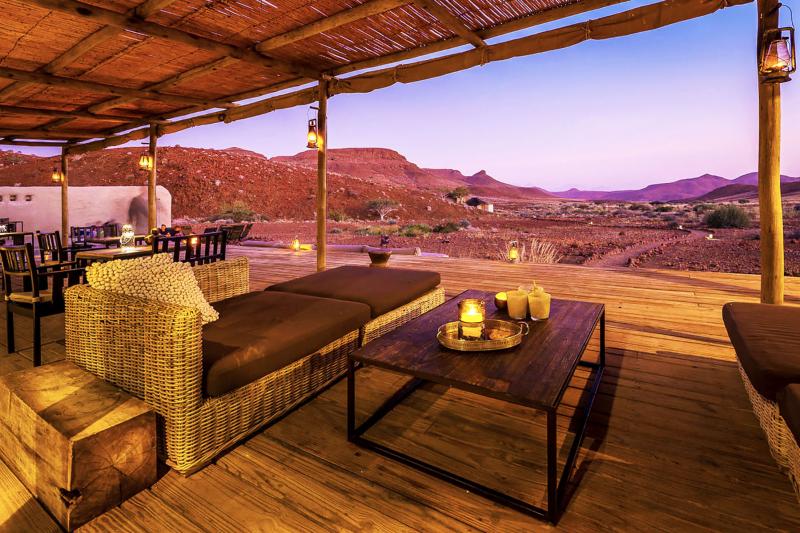 Namibia, Twyfelfontein, Damaraland Camp, Game Drive, Lounge