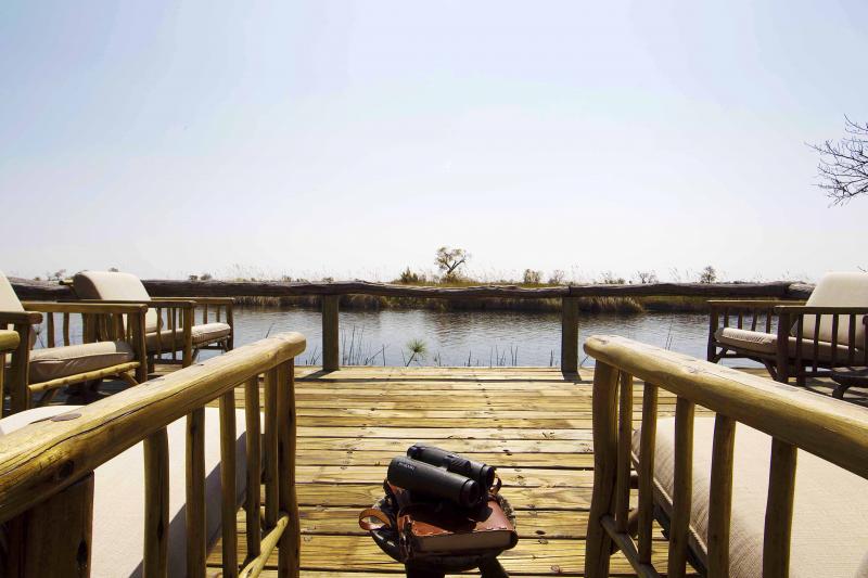 Botswana, Moremi Game Reserve, Camp Xakanaxa, Aussichtsdeck