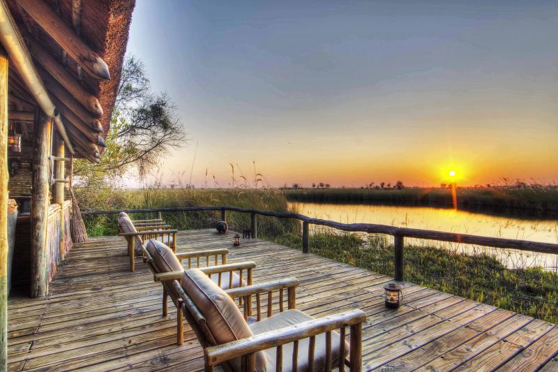 Botswana, Moremi Game Reserve, Camp Xakanaxa, Aussichtsdeck