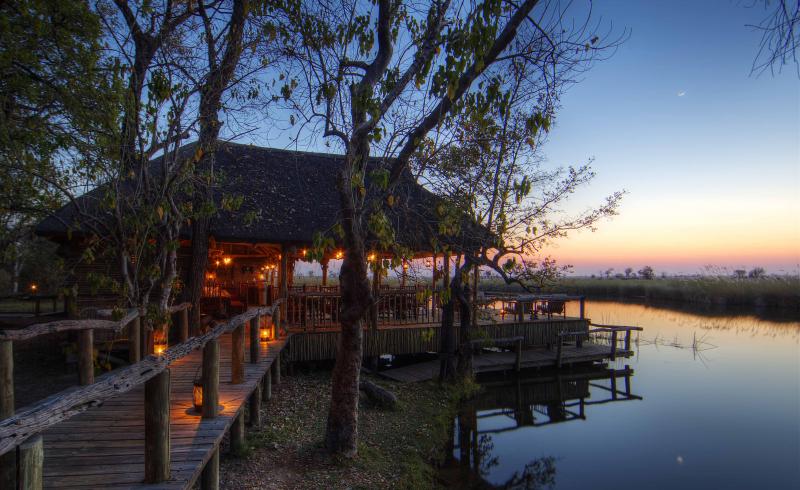 Botswana, Moremi Game Reserve, Camp Xakanaxa, Aussichtsdeck