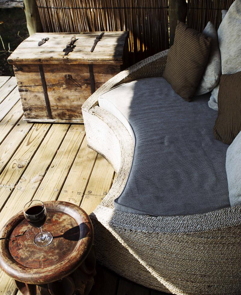 Botswana, Moremi Game Reserve, Camp Xakanaxa, Lounge