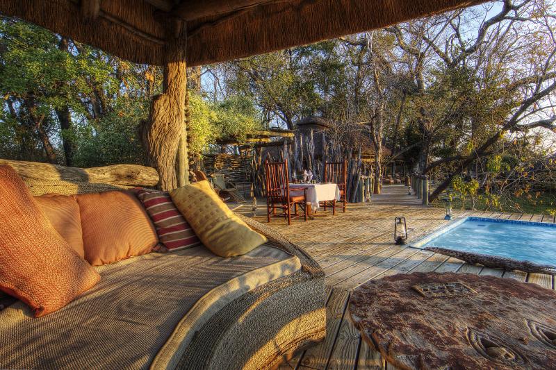 Botswana, Moremi Game Reserve, Camp Xakanaxa, Plunge Pool