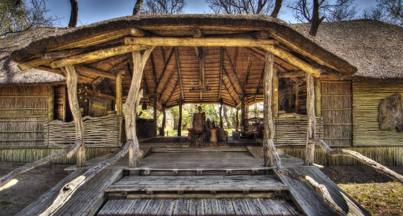 Botswana, Moremi Game Reserve, Camp Xakanaxa, Eingangsbereich