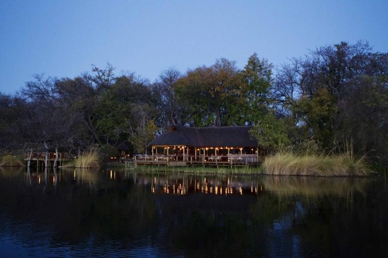 Botswana, Moremi Game Reserve, Camp Xakanaxa, Arealblick