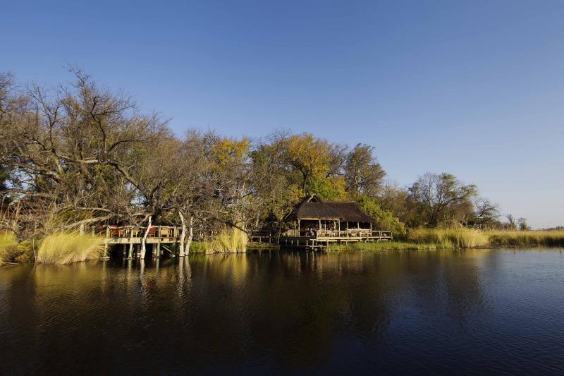 Botswana, Moremi Game Reserve, Camp Xakanaxa, Arealblick