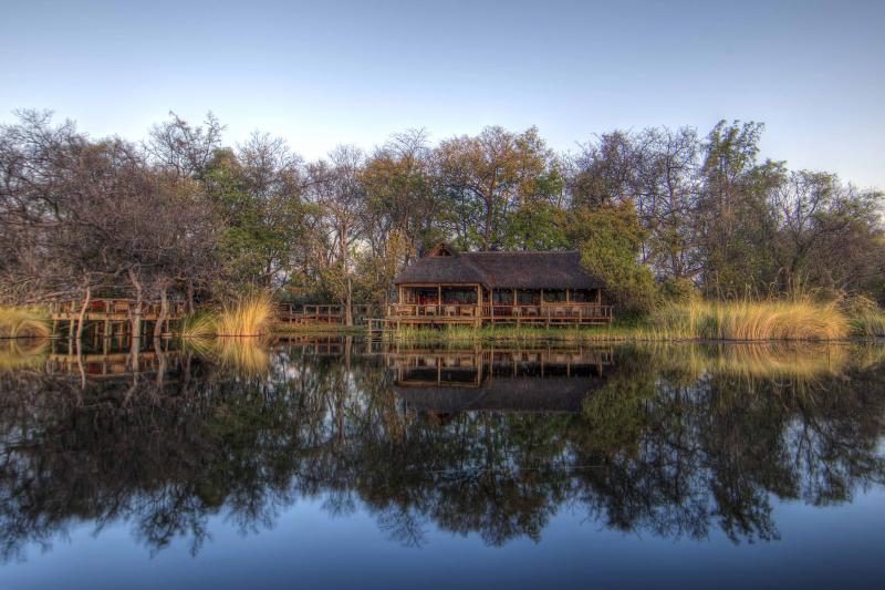Botswana, Moremi Game Reserve, Camp Xakanaxa, Arealblick