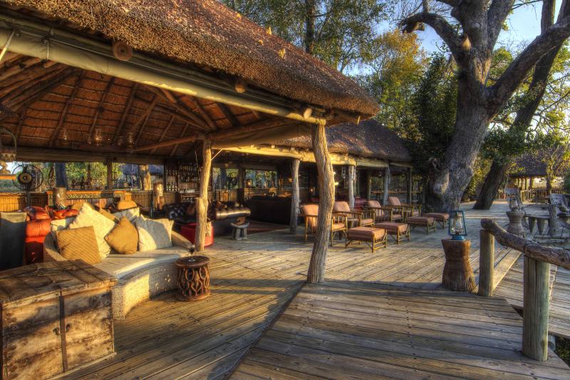 Botswana, Moremi Game Reserve, Camp Xakanaxa, Lounge