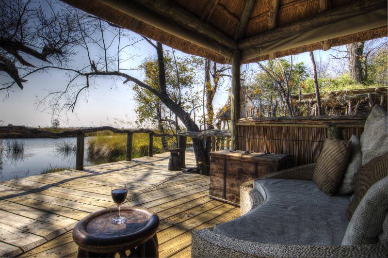 Botswana, Moremi Game Reserve, Camp Xakanaxa, Lounge
