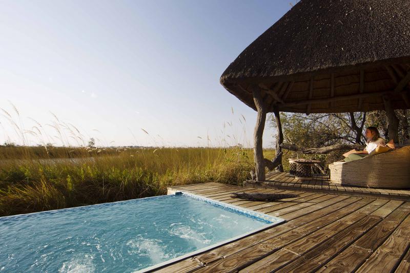 Botswana, Moremi Game Reserve, Camp Xakanaxa, Plunge Pool