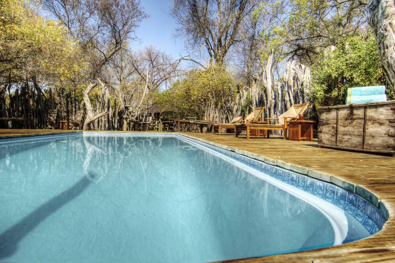 Botswana, Moremi Game Reserve, Camp Xakanaxa, Pool