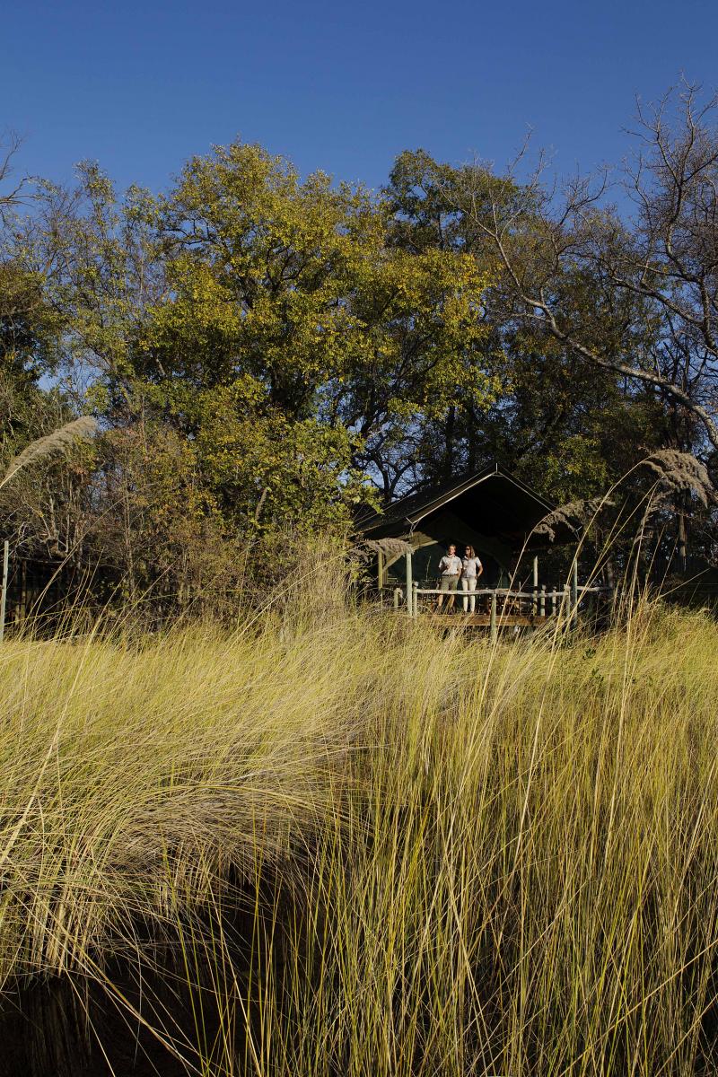 Botswana, Moremi Game Reserve, Camp Xakanaxa, Hauszelt
