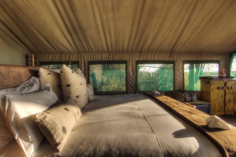 Botswana, Moremi Game Reserve, Camp Xakanaxa, Hauszelt