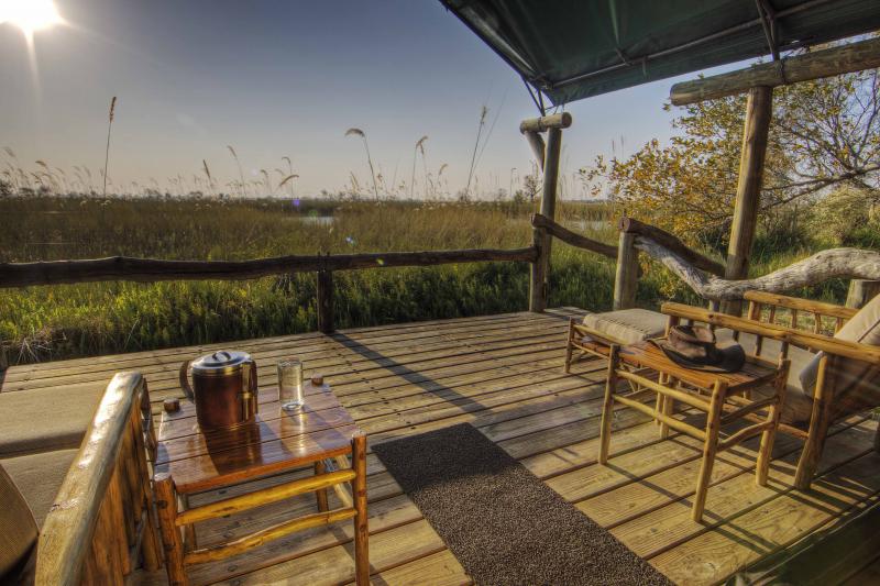 Botswana, Moremi Game Reserve, Camp Xakanaxa, Hauszelt