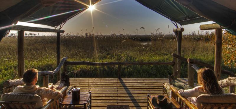 Botswana, Moremi Game Reserve, Camp Xakanaxa, Hauszelt