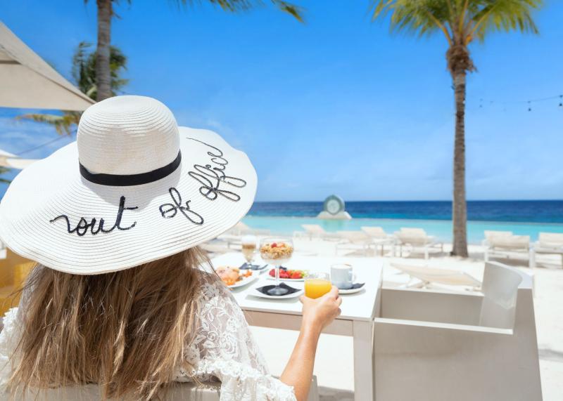 Karibik, Curacao, Jan Thiel Bucht, Papagayo Beach Hotel, Beach Club
