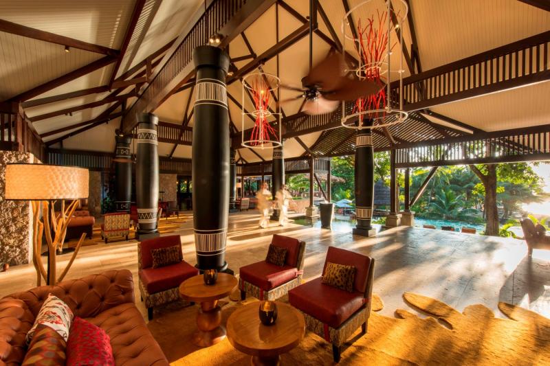 Seychellen, Praslin, Constance Lemuria, Lobby