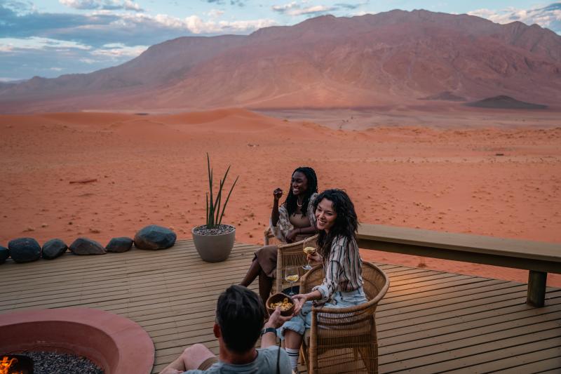 Namibia, NamibRand Reserve, Desert Lodge, Feuerstelle