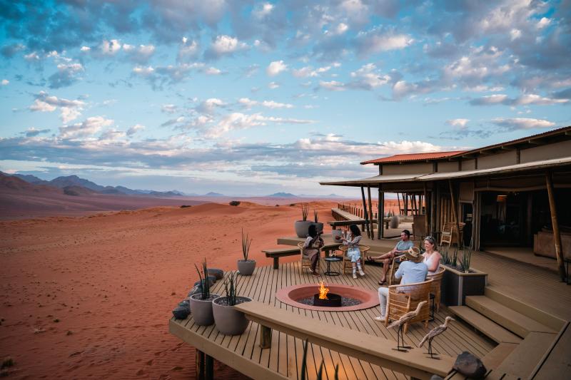 Namibia, NamibRand Reserve, Desert Lodge, Feuerstelle