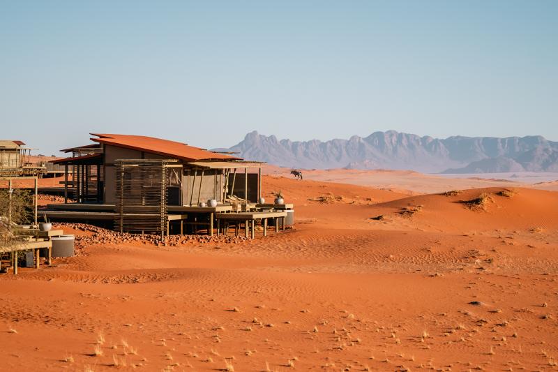Namibia, NamibRand Reserve, Desert Lodge, Tend Rooms