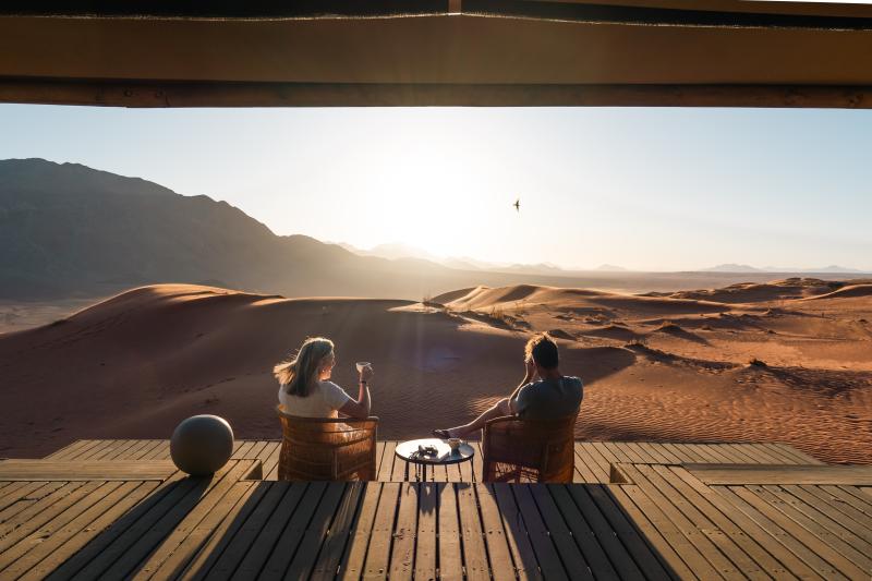 Namibia, NamibRand Reserve, Desert Lodge, Tend Rooms