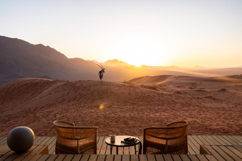 Namibia, NamibRand Reserve, Desert Lodge, Tend Rooms