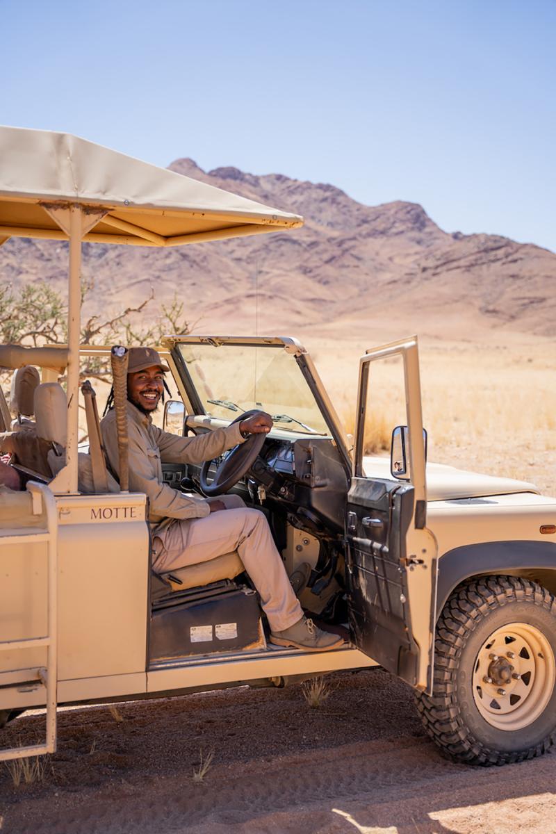 Namibia, NamibRand Reserve, Dune Camp, Game drive