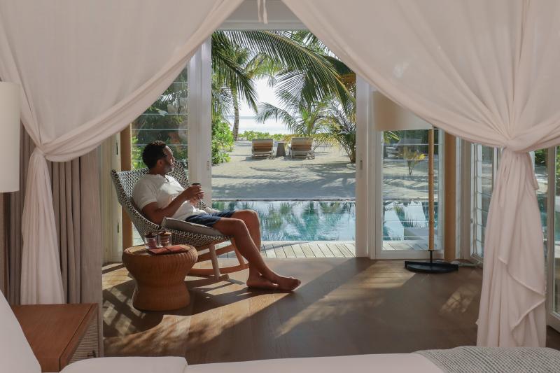 Malediven, Six Senses Kanuhura, Beach Villa