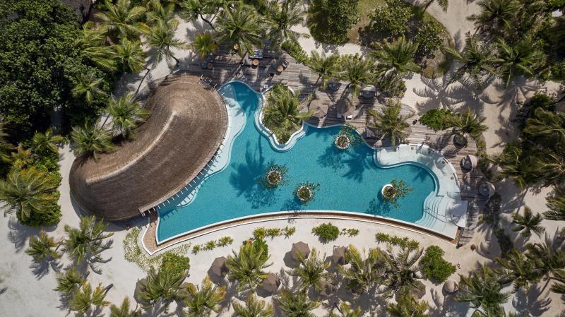 Malediven, Six Senses Kanuhura, Pool
