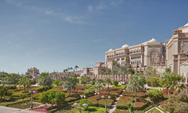Vereinigte Arabische Emirate, Abu Dhabi, Emirates Palace Mandarin Oriental, Garten