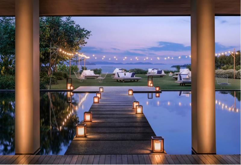 Thailand, Phuket, Como Point Yamu, Candle Light Dinner