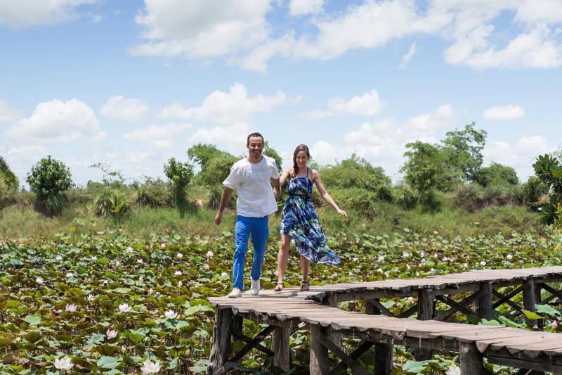 Kambodscha, Siem Reap, Courtyard by Marriott Siem Reap Resort, Ausflug Lotus Farm