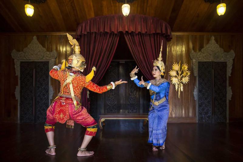 Kambodscha, Siem Reap, Angkor Village Hotel, Unterhaltung, Apsara dance