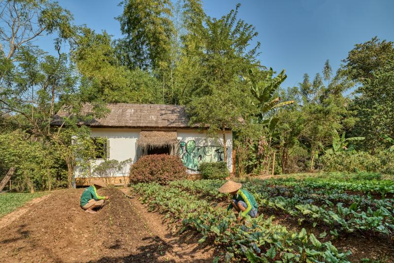 Laos, Luang Prabang, The Namkhan Luang Prabang, Zimmerbeispiel Art Deluxe Suite