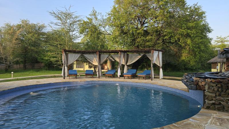 Tansania, Selous Nationalpark, Africa Safari Selous Lodge, Pool