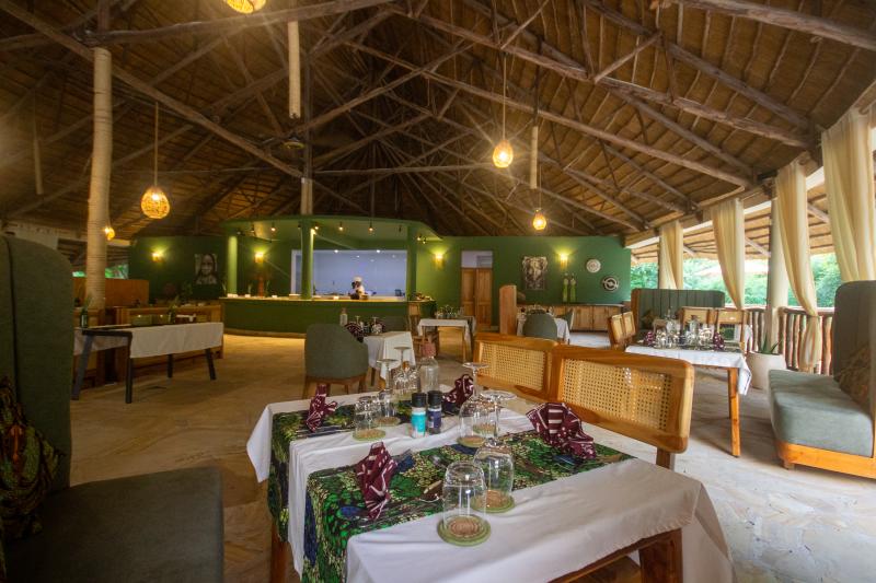 Tansania, Selous Nationalpark, Africa Safari Nyerere Lodge, Restaurant