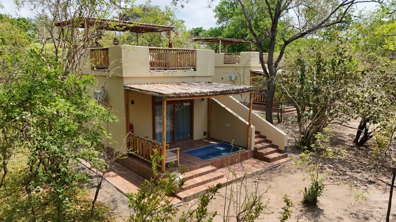 Tansania, Selous Nationalpark, Africa Safari Nyerere Lodge, Luxury Bungalow