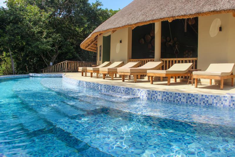 Tansania, Selous Nationalpark, Africa Safari Nyerere Lodge, Pool