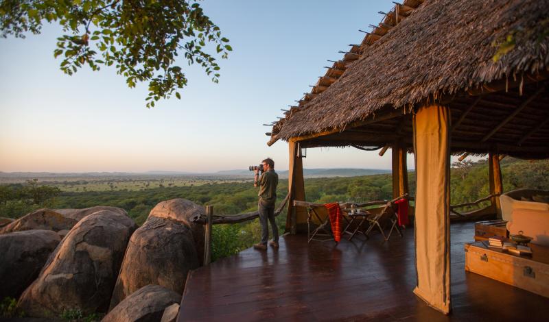Tansania, Serengeti Nationalpark, Elewana Serengeti Pioneer Camp, Lounge