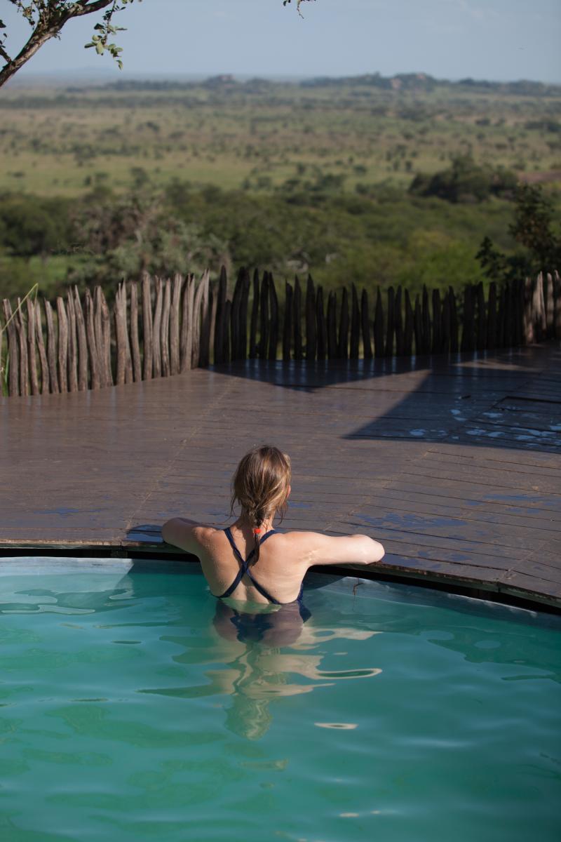 Tansania, Serengeti Nationalpark, Elewana Serengeti Pioneer Camp, Pool