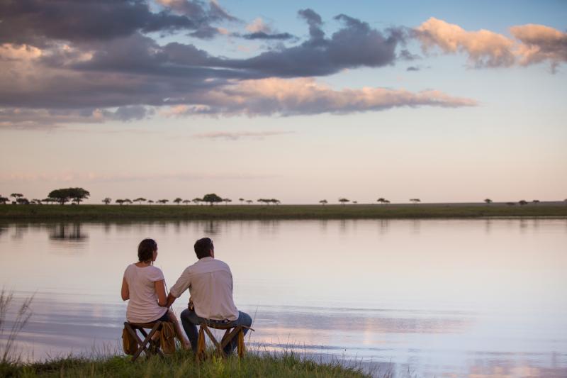 Tansania, Serengeti Nationalpark, Elewana Serengeti Pioneer Camp, Sundowner, Magadi