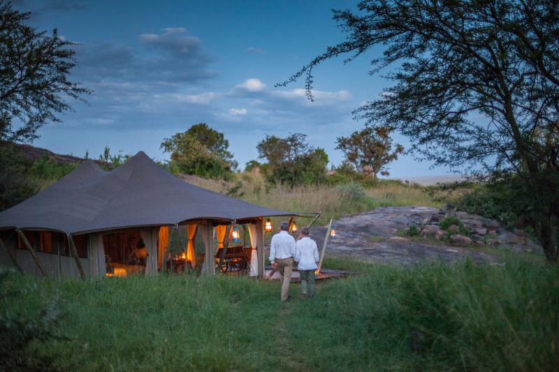 Tansania, Serengeti Nationalpark, Elewana Serengeti Pioneer Camp, Zimmerbeispiel