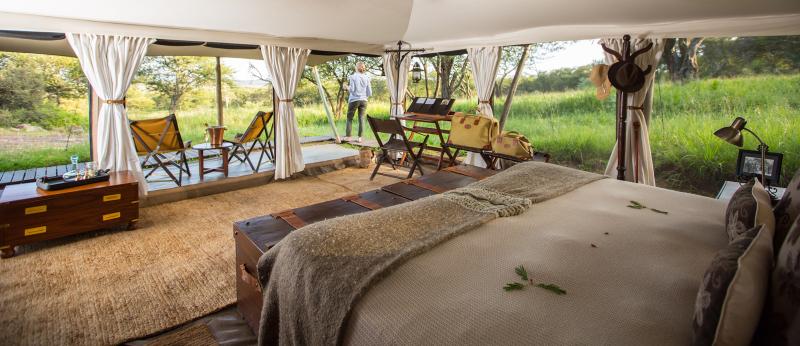 Tansania, Serengeti Nationalpark, Elewana Serengeti Pioneer Camp, Zimmerbeispiel