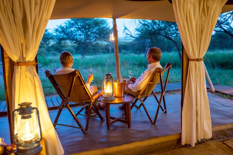Tansania, Serengeti Nationalpark, Elewana Serengeti Pioneer Camp, Zimmerbeispiel